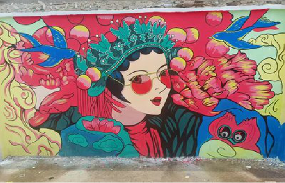 怀宁墙体彩绘-网红墙