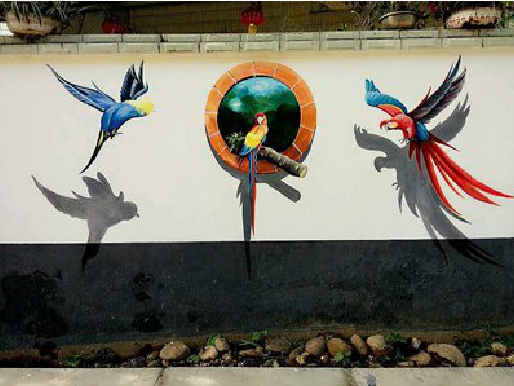 怀宁视觉错位-3D墙绘设计