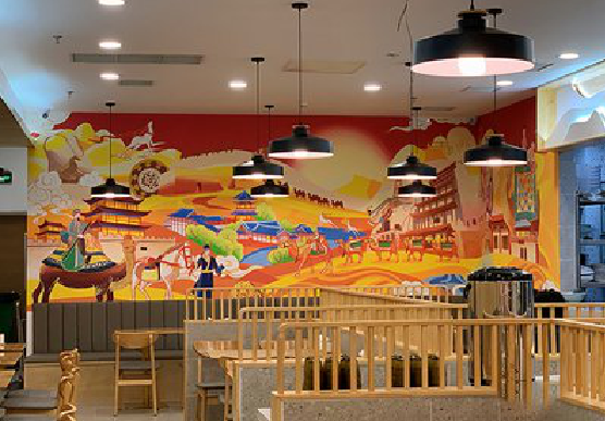 怀宁商业空间彩绘介绍。