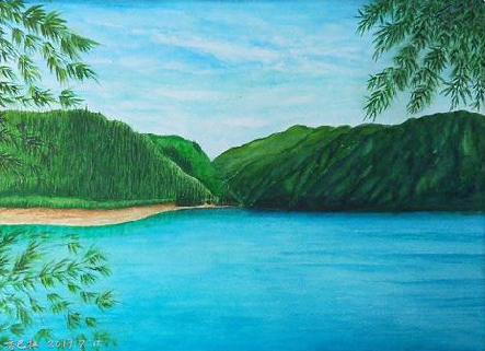 怀宁在墙绘中，如何绘画绿水青山？