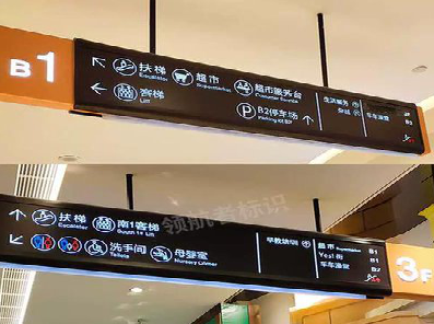 怀宁如何通过商场标识牌引导客流分布？